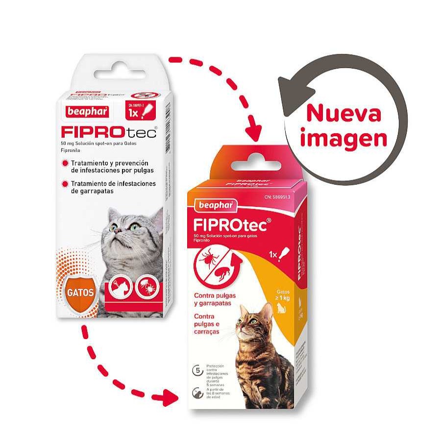 Gatos Beaphar | Beaphar Fiprotec Pipetas Antiparasitarias Para Gatos