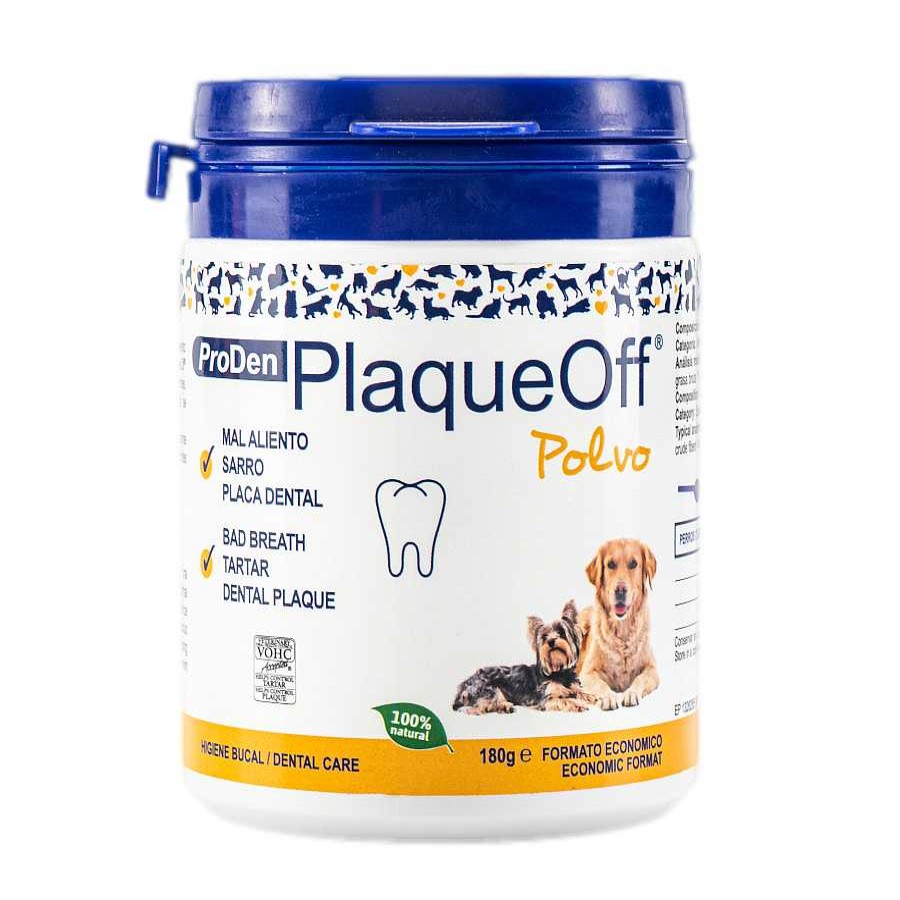 Perros PlaqueOff Salud Y Complementos | Plaqueoff Polvo Antisarro Para Higiene Bucal De Mascotas