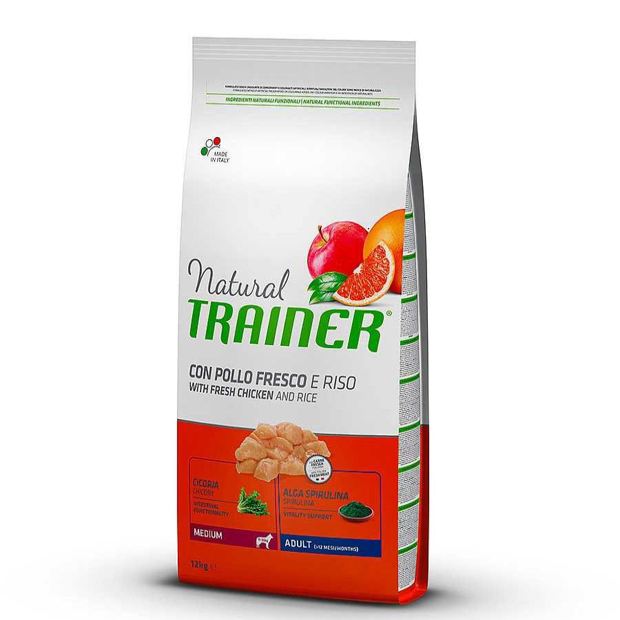 Perros Natural Trainer Pienso Seco | Natural Trainer Adult Medium Pollo Pienso Para Perros