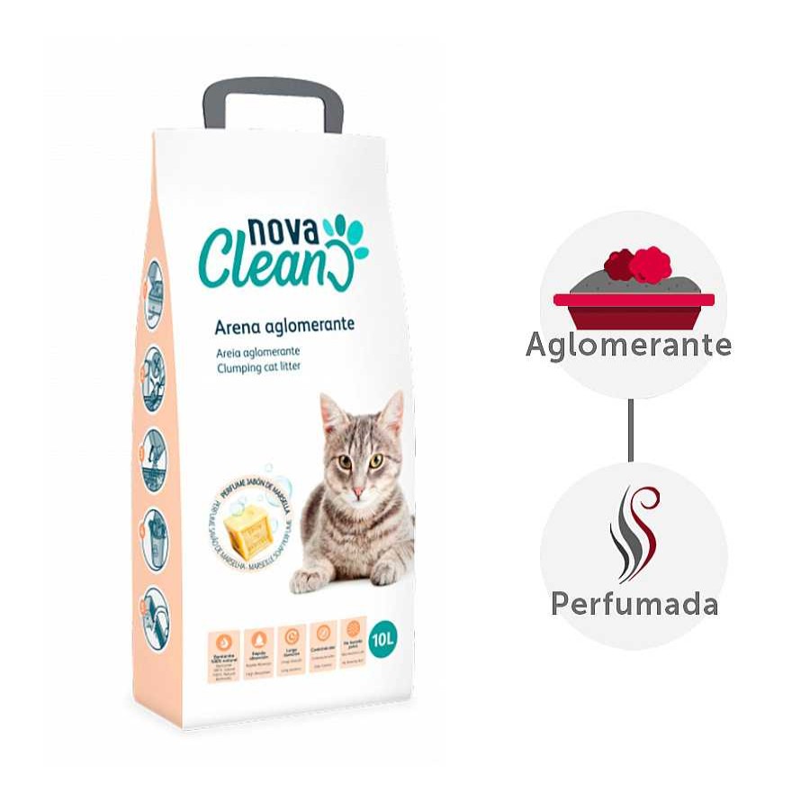 Gatos Nova Clean | Nova Clean Marsella Arena Aglomerante Para Gatos