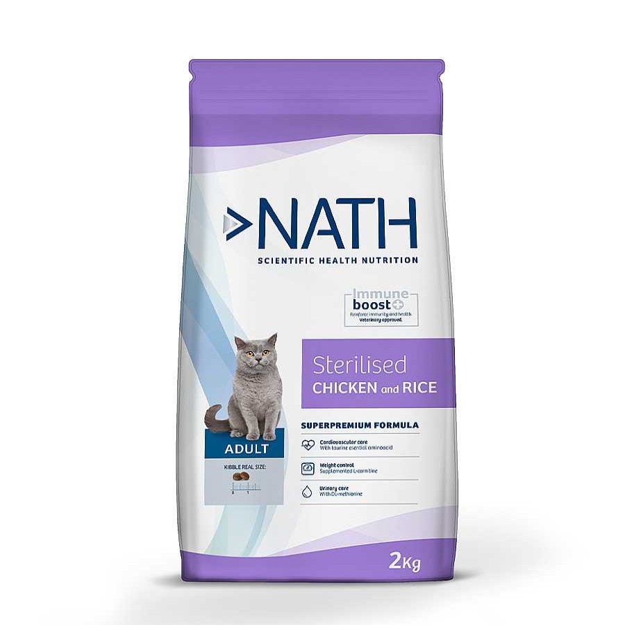 Gatos Nath Pienso Seco | Nath Adult Sterilised Pollo Y Arroz Pienso Para Gatos