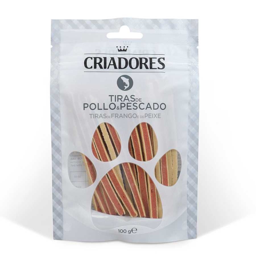 Perros Criadores Snacks Y Chuches | Criadores Tiras De Pollo Y Pescado Para Perros