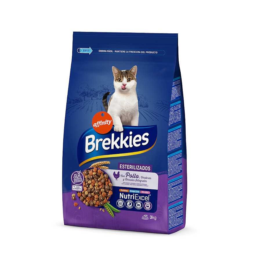 Gatos Brekkies Pienso Seco | Affinity Brekkies Esterilizados Pollo Pienso Para Gatos