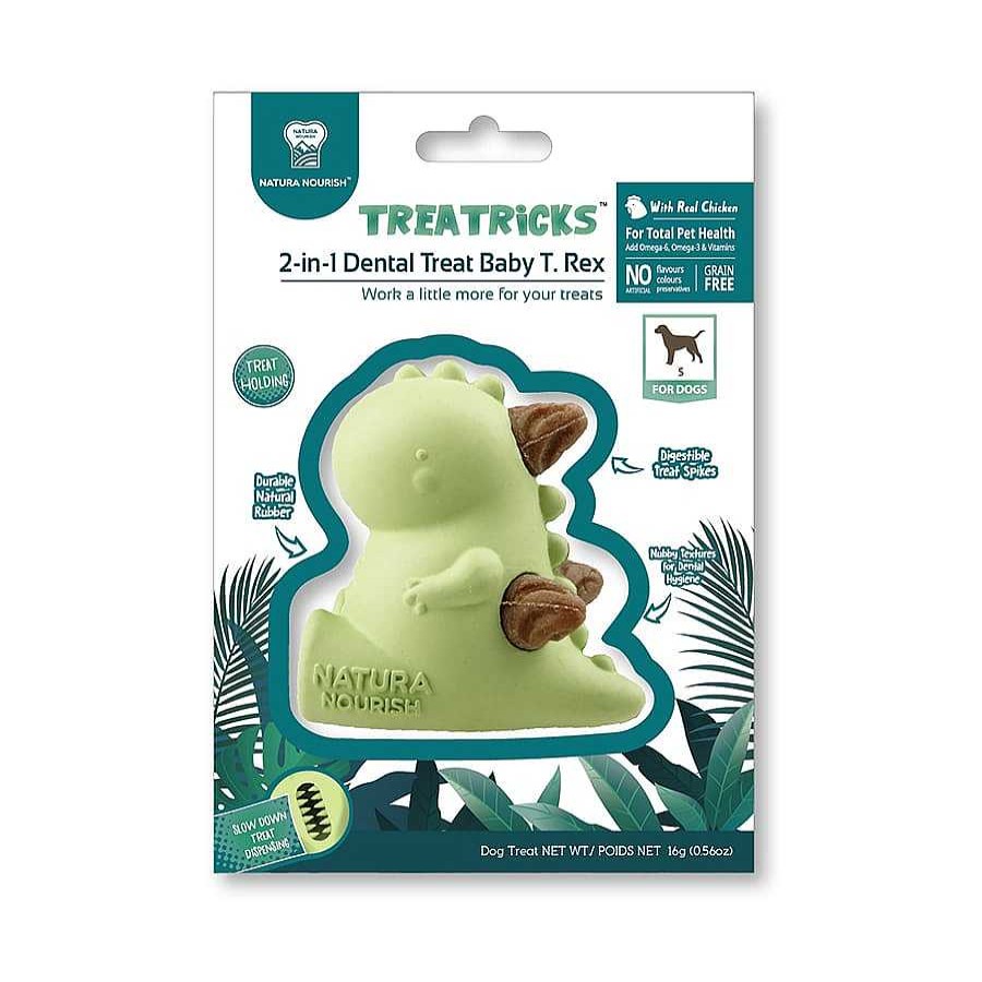 Perros Treatricks Juguetes | Treattricks Puppy Mordedor En Forma De T-Rex Para Perros