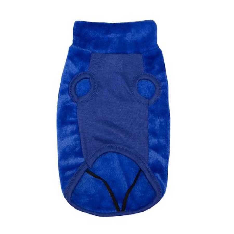 Perros Outech Ropa | Outech Fleece Sudadera Azul Para Perros