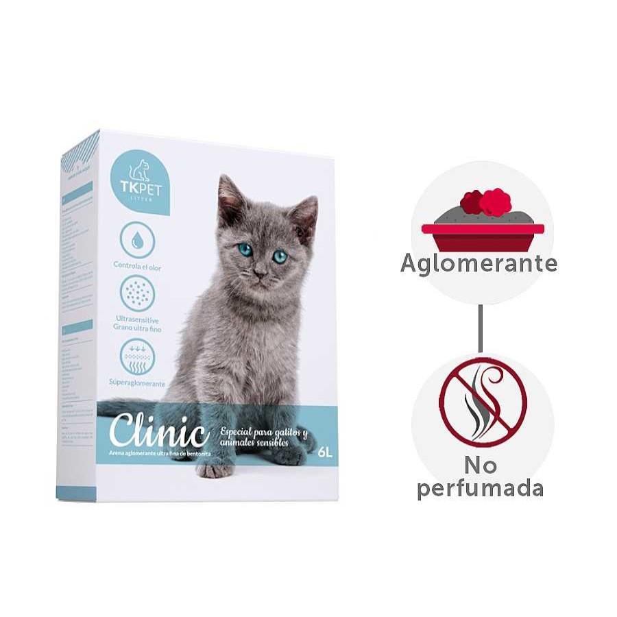 Gatos TK-Pet | Tk-Pet Clinic Arena Ultrafina Para Gatos