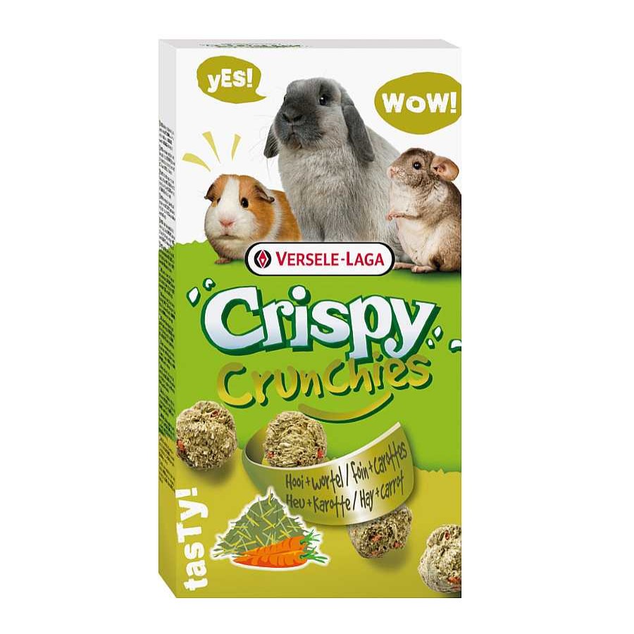 Conejos Y Roedores Versele-Laga Snacks | Versele-Laga Crispy Crunchies Chuches Heno Y Zanahoria Para Roedores