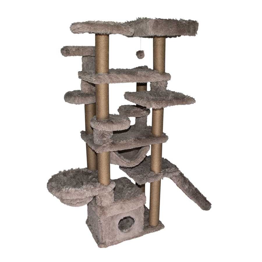 Gatos Catshion Rascadores | Catshion Roma Rbol Rascador Grande Beige Para Gatos