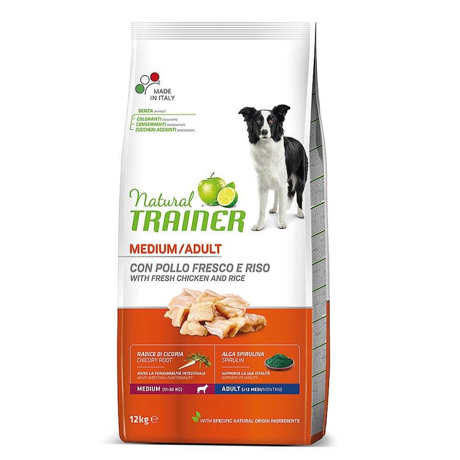 Perros Natural Trainer Pienso Seco | Natural Trainer Adult Medium Pollo Pienso Para Perros