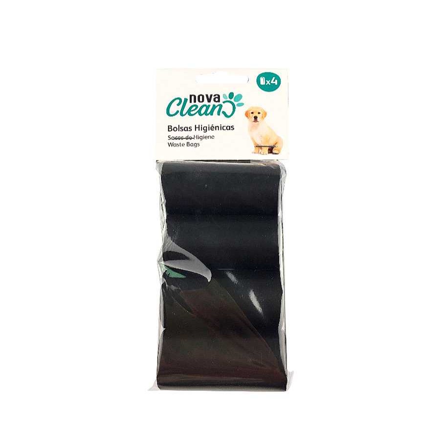 Perros Nova Clean Bolsas Y Dispensadores | Nova Clean Bolsas Negras Para Heces De Perros Pack 4