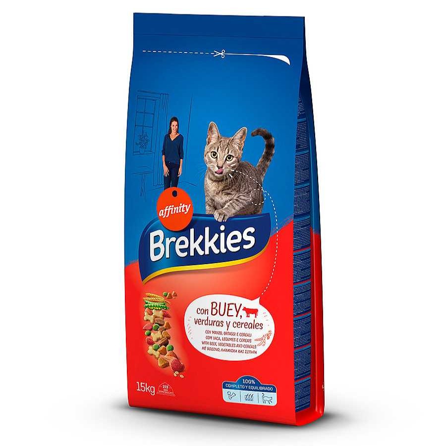 Gatos Brekkies Pienso Seco | Affinity Brekkies Buey Pienso Para Gatos