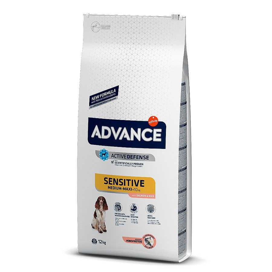 Perros Advance Pienso Seco | Advance Medium Maxi Sensitive Salm N Y Arroz Pienso Para Perros