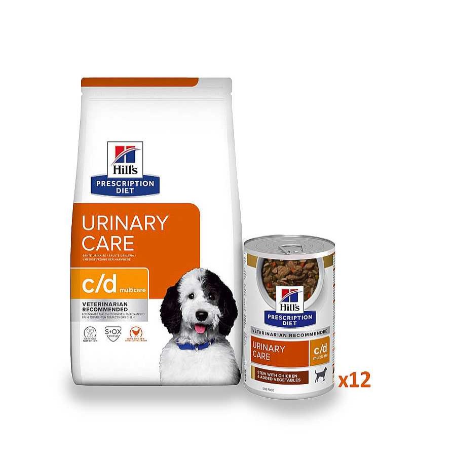 Perros Hill's Dietas Veterinarias | Hill'S Prescription Diet Urinary Care C/D Pack Pienso Y Latas Para Perros