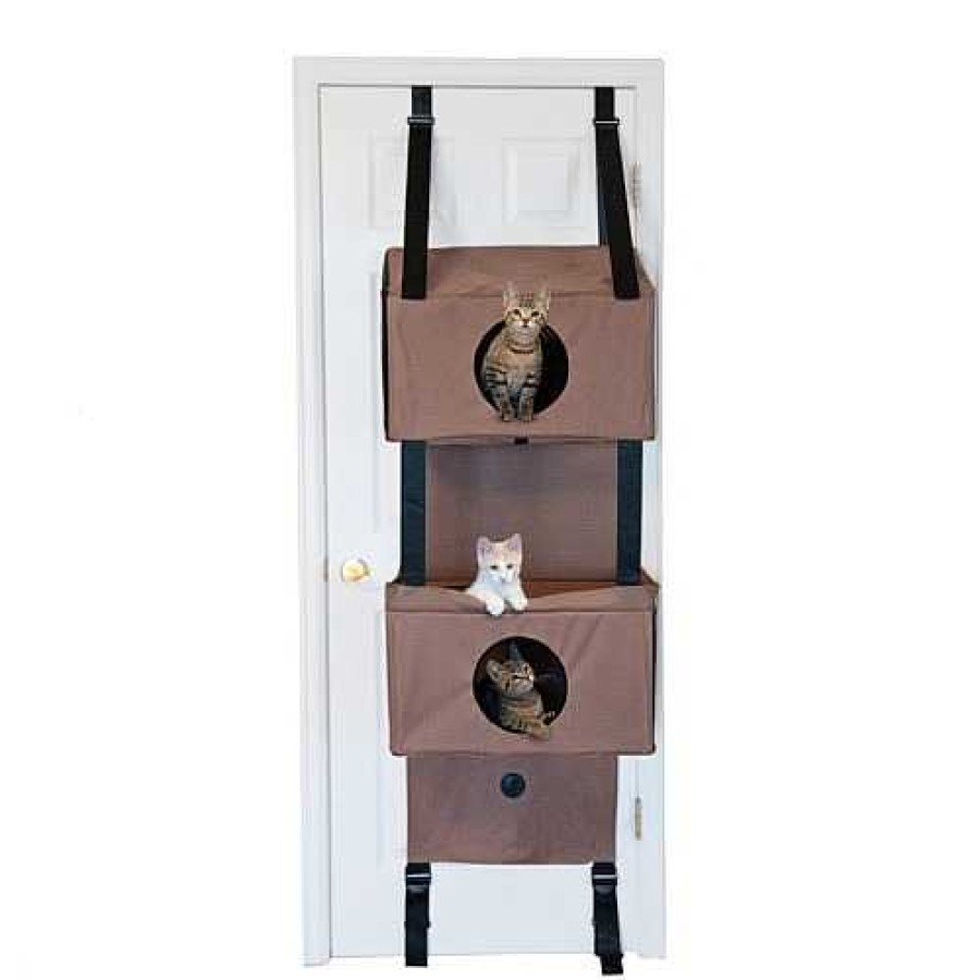 Gatos K & H Camas | K&H Rbol De Tres Niveles De Puertas Para Gatos