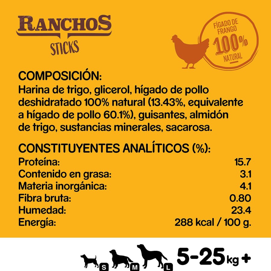 Perros Pedigree Snacks Y Chuches | Pedigree Ranchos Sticks Premios Sabor Higado De Pollo Para Perros