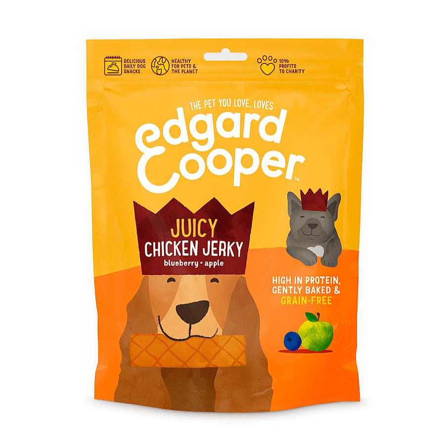 Perros Edgard & Cooper Snacks Y Chuches | Edgard & Cooper Jerky De Pollo Con Ar Ndanos Y Manzana Para Perros