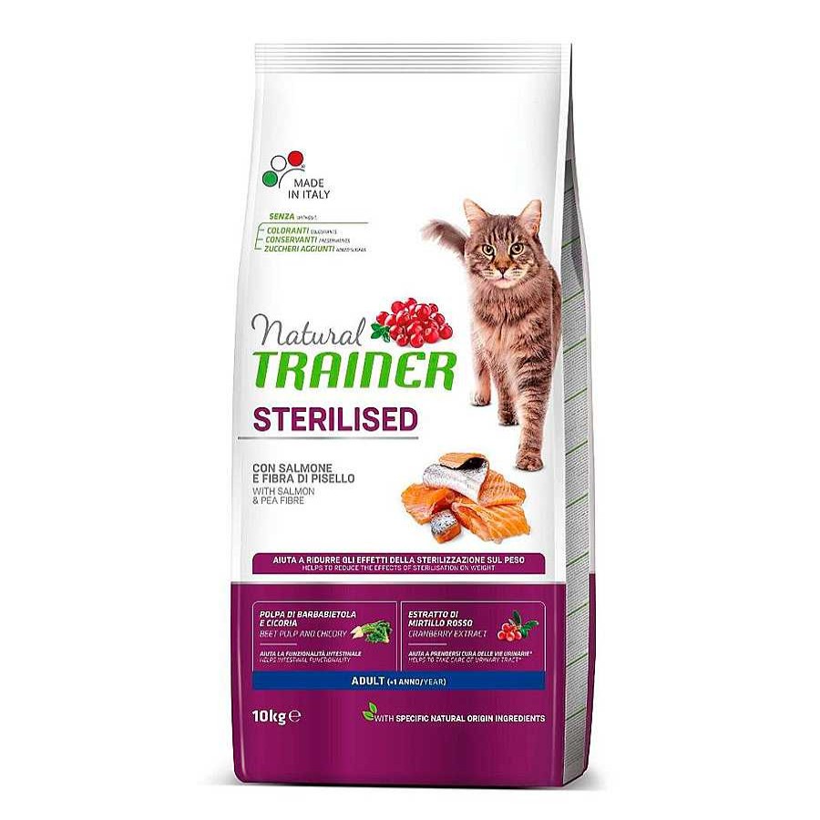 Gatos Natural Trainer Pienso Seco | Natural Trainer Adult Sterilised Salm N Pienso Para Gatos