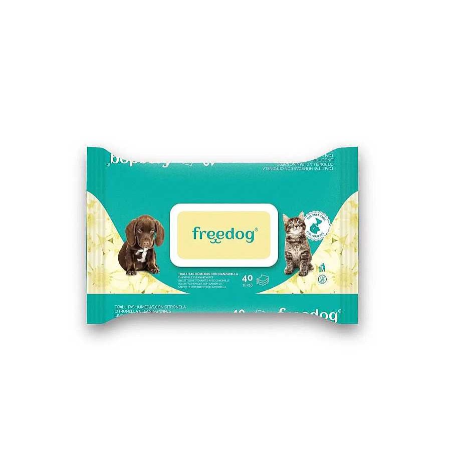 Perros Freedog Cuidado Del Pelo | Freedog Toallitas H Medas Con Manzanilla Para Perros Y Gatos