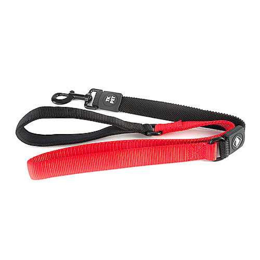 Perros TK-Pet Arneses, Collares Y Correas | Tk-Pet Shock Control Correa De Nylon Roja Para Perros