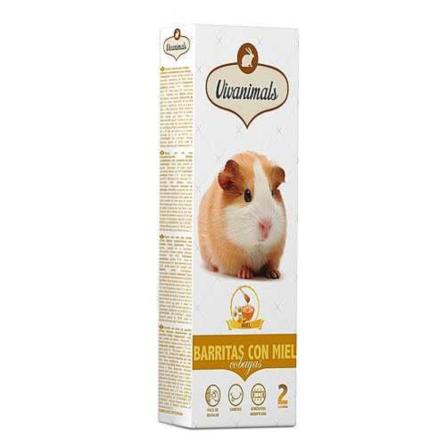 Conejos Y Roedores Vivanimals Snacks | Vivanimals Barritas Con Miel Para Cobayas