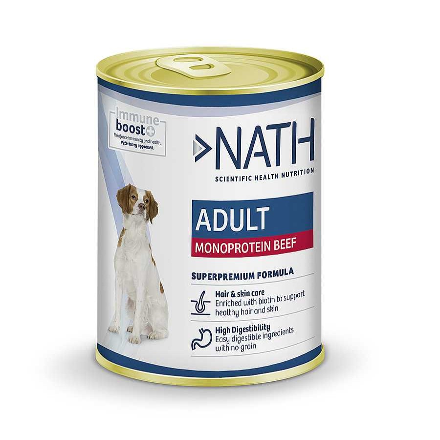 Perros Nath Comida H Meda | Nath Adult Monoprotein Ternera Lata Para Perros