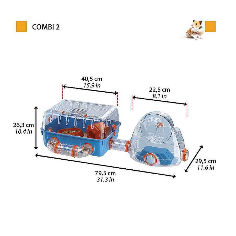 Conejos Y Roedores Ferplast Jaulas | Ferplast Combi2 Complemento Jaula Para H Msteres