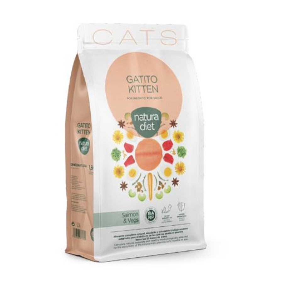 Gatos Natura Diet Pienso Seco | Nature Diet Kitten Salm N Y Vegetales Pienso