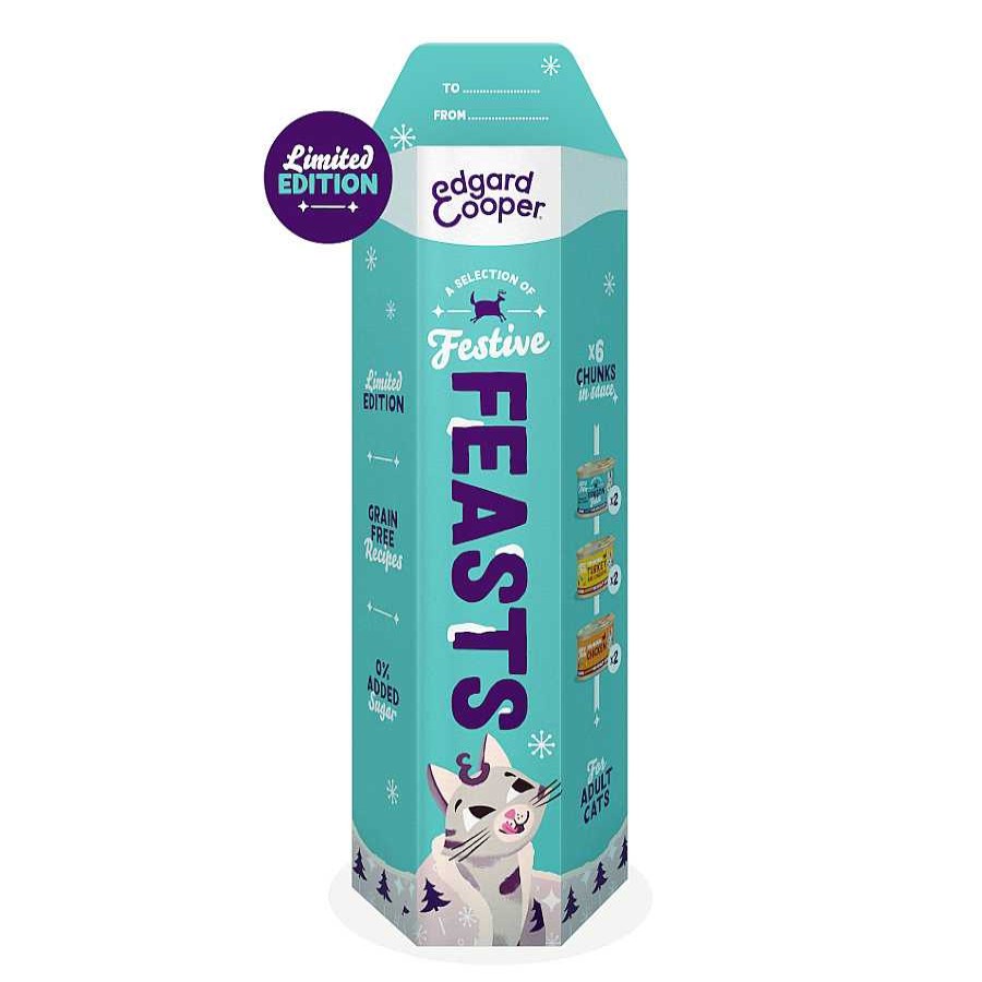 Gatos Edgard & Cooper Comida H Meda | Edgar & Cooper Festive Festines En Salsa Lata Para Gatos Multipack 6