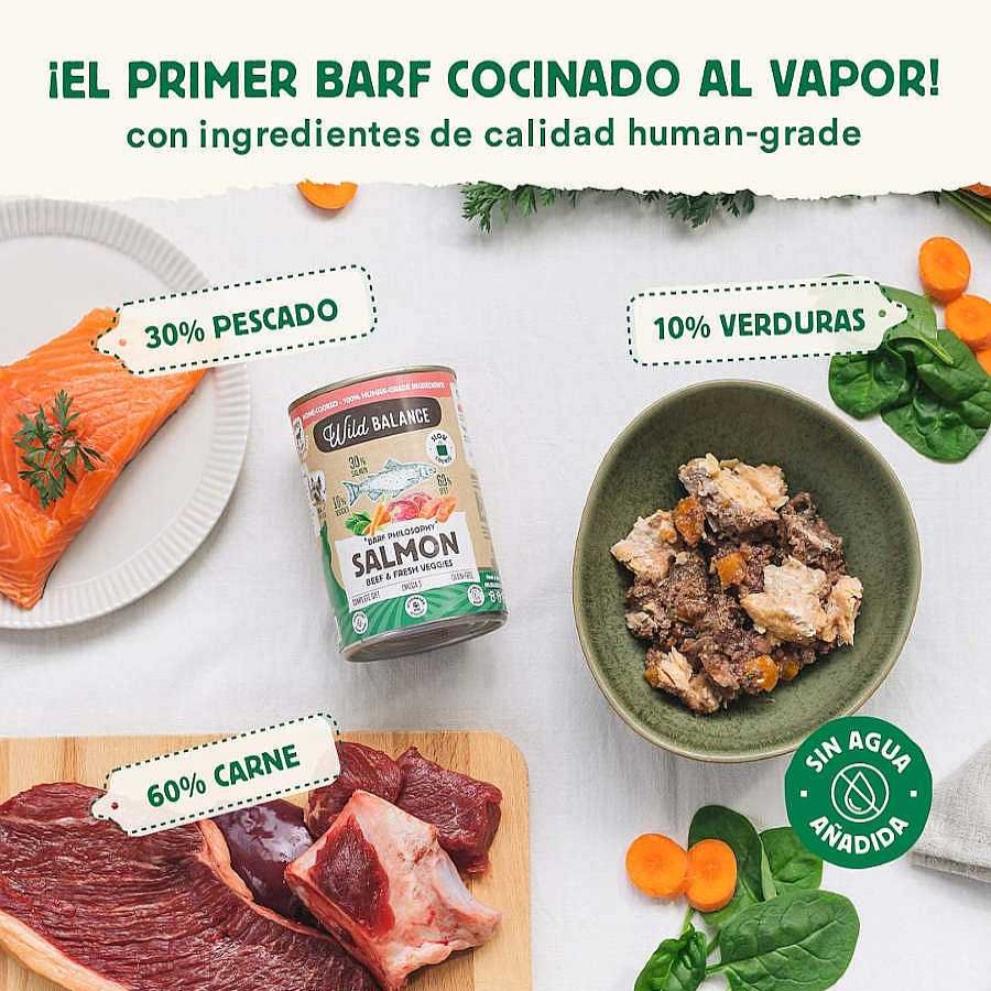 Perros Wild Balance Comida H Meda | Wild Balance Barf Salm N Y Ternera Lata Para Perros