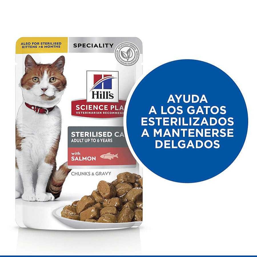 Gatos Hill's Comida H Meda | Hill'S Science Plan Sterilized Young Adult Salm N Sobre Para Gatos