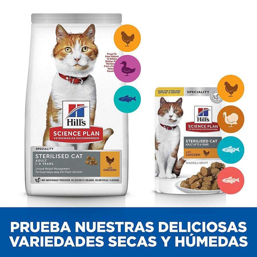 Gatos Hill's Comida H Meda | Hill'S Science Plan Sterilized Young Adult Pollo Sobre Para Gatos