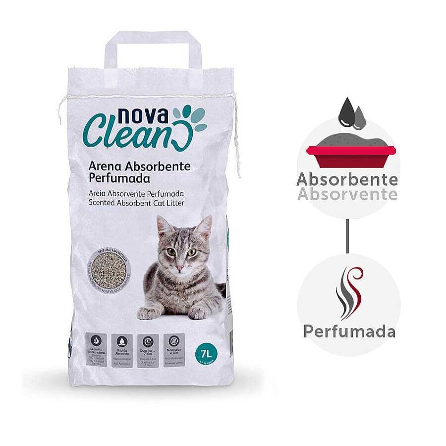 Gatos Nova Clean | Nova Clean Arena Perfumada Absorbente Para Gatos