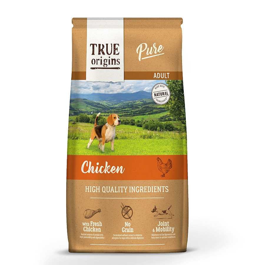 Perros True Origins Pienso Seco | True Origins Pure Adult Pollo No Grain Pienso Para Perros