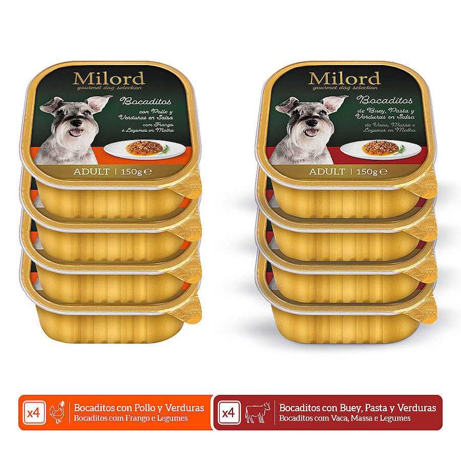 Perros Milord Comida H Meda | Milord Receta Mediterr Nea En Salsa Tarrinas Para Perros - Multipack