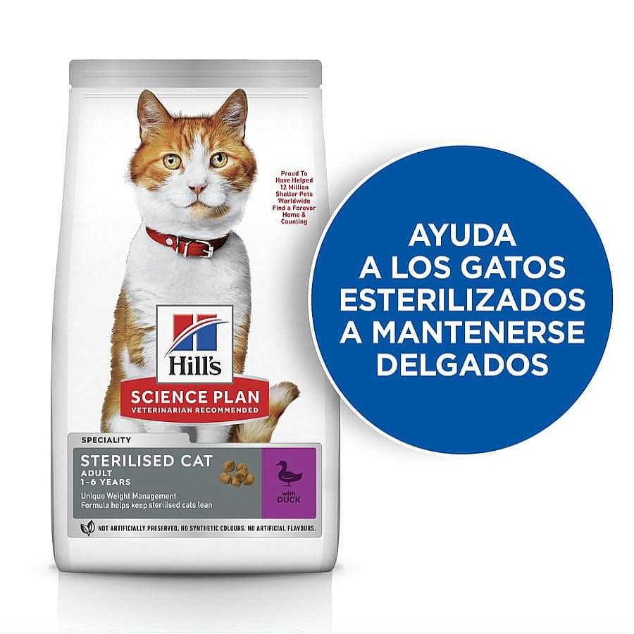 Gatos Hill's Pienso Seco | Hill'S Science Plan Sterilised Young Adult Pato Pienso Para Gatos