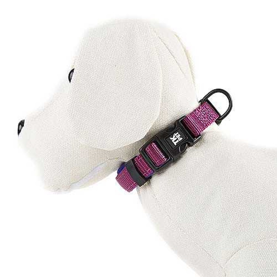 Perros TK-Pet Arneses, Collares Y Correas | Tk-Pet Neo Classic Collar De Nylon Morado Para Perros