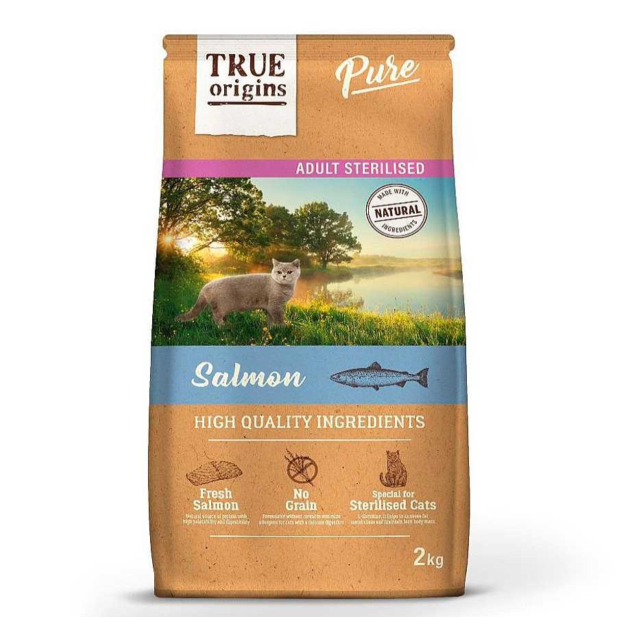 Gatos True Origins Pienso Seco | True Origins Pure Adult Sterilised Salm N No Grain Pienso Para Gatos