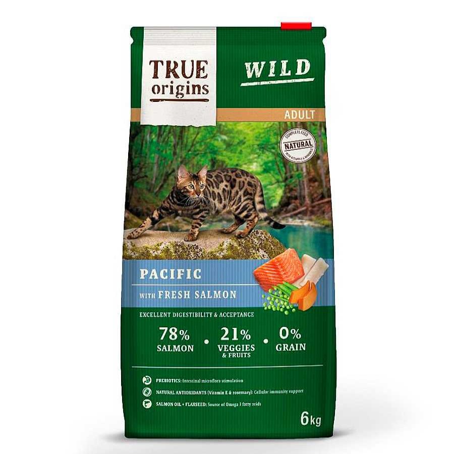 Gatos True Origins Pienso Seco | True Origins Wild Adult Pacific Salm N Pienso Para Gatos