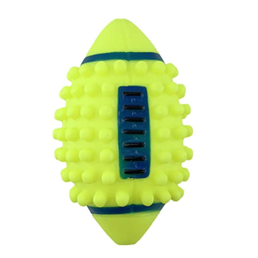 Perros Play & Bite Juguetes | Play&Bite Spiky Pelota De Rugby Para Perros