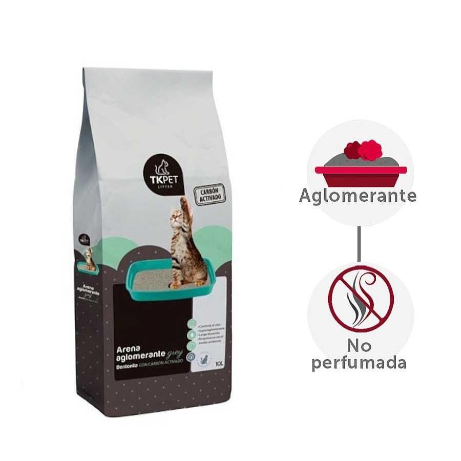 Gatos TK-Pet | Arena Con Carb N Activo Para Gatos Tk-Pet