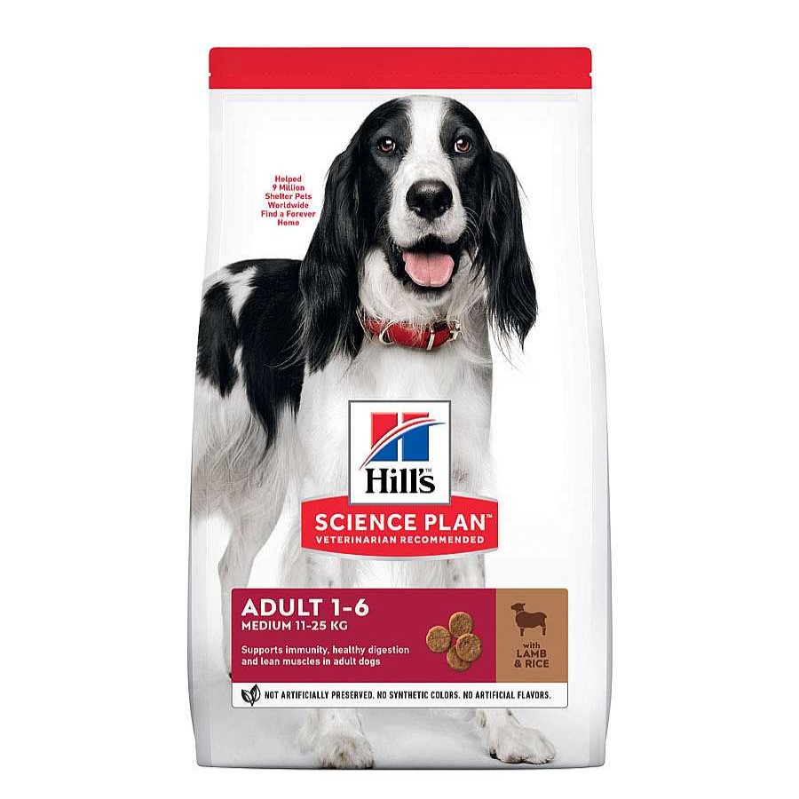 Perros Hill's Pienso Seco | Hill'S Science Plan Adult Medium Cordero Y Arroz Pienso Para Perros