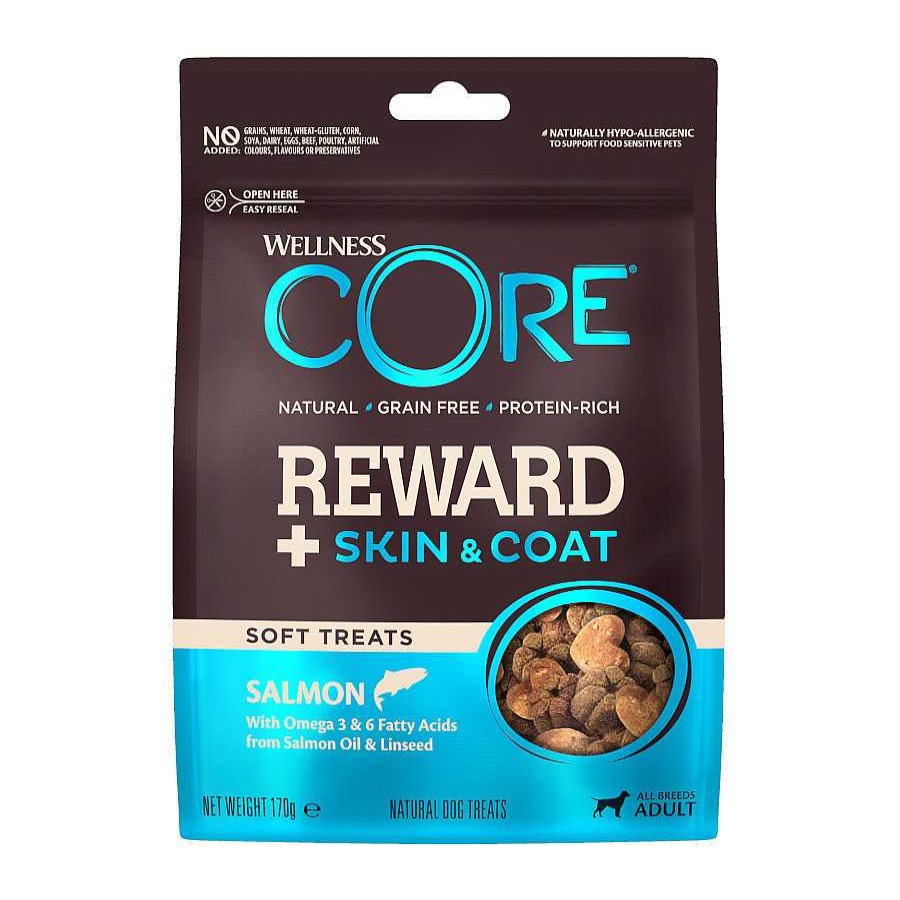 Perros Wellness Core Snacks Y Chuches | Wellness Core Bocaditos Reward+ Skin&Coat Salm N Para Perros