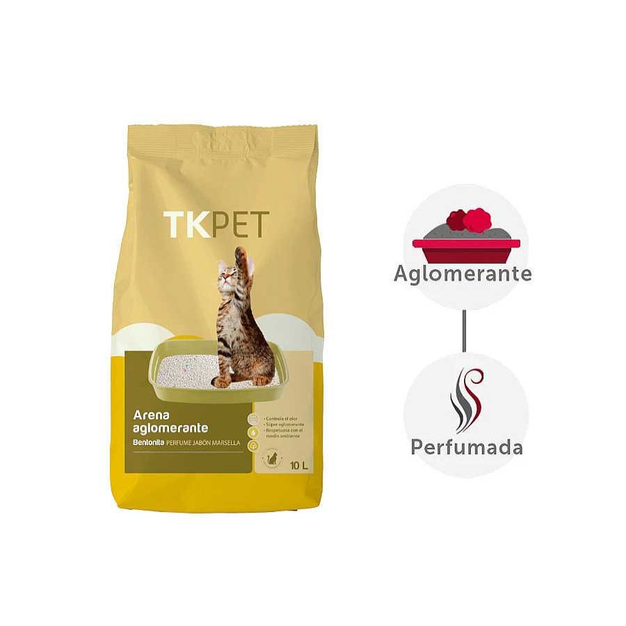 Gatos TK-Pet | Tk-Pet Arena Aglomerante Bentonita Y Marsella Para Gatos