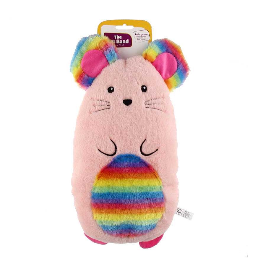 Gatos The Cat Band Juguetes | The Cat Band Peluche Rat N Gigante Arcoiris Para Gatos