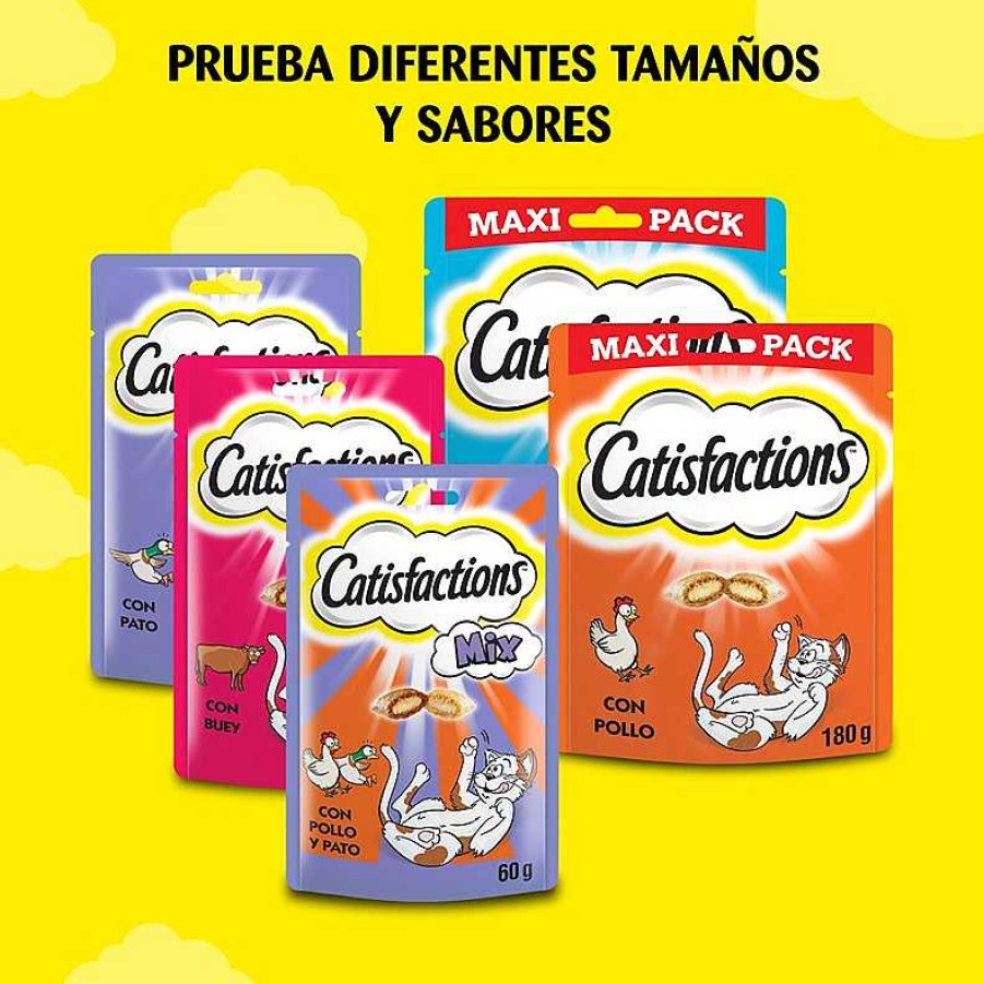 Gatos Catisfactions Snacks | Catisfactions Premios De Salm N Y Queso Para Gatos