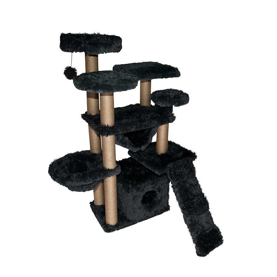 Gatos Catshion Rascadores | Catshion Pichi Rbol Rascador Con Cueva Negro Para Gatos