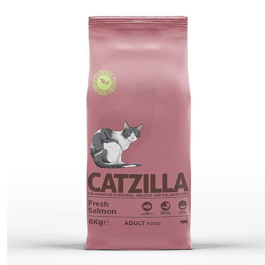 Gatos Catzilla Pienso Seco | Catzilla Adult Salm N Pienso Para Gatos