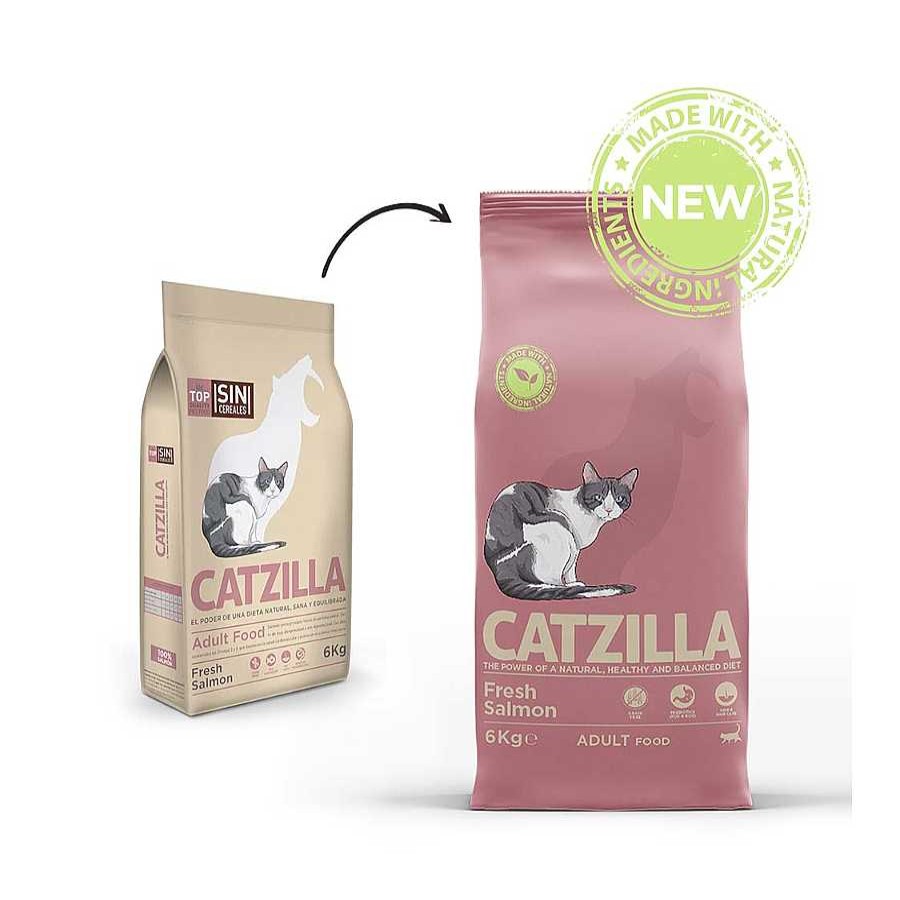 Gatos Catzilla Pienso Seco | Catzilla Grain Free Fresh Salm N Pienso Para Gatos