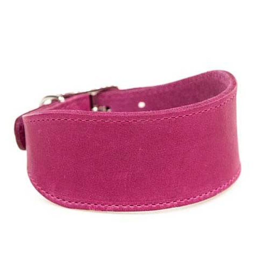 Perros TK-Pet Arneses, Collares Y Correas | Tk-Pet Namur Collar De Cuero Rosa Para Galgos