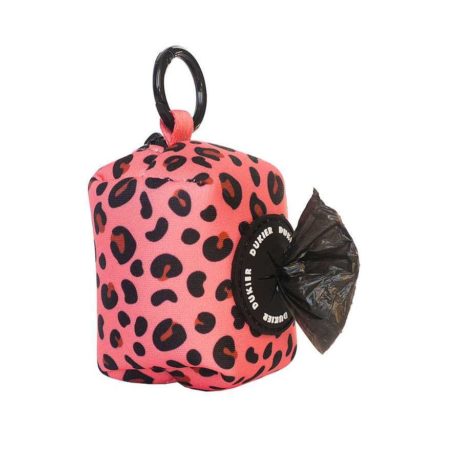 Perros Dukier Bolsas Y Dispensadores | Dukier Leopard Porta Bolsas Con Enganche Para Perros